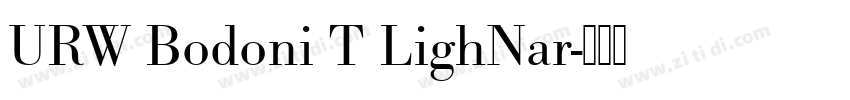 URW Bodoni T LighNar字体转换